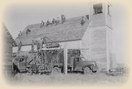 Re-roofing the Episcoal-Methodist Church years ago